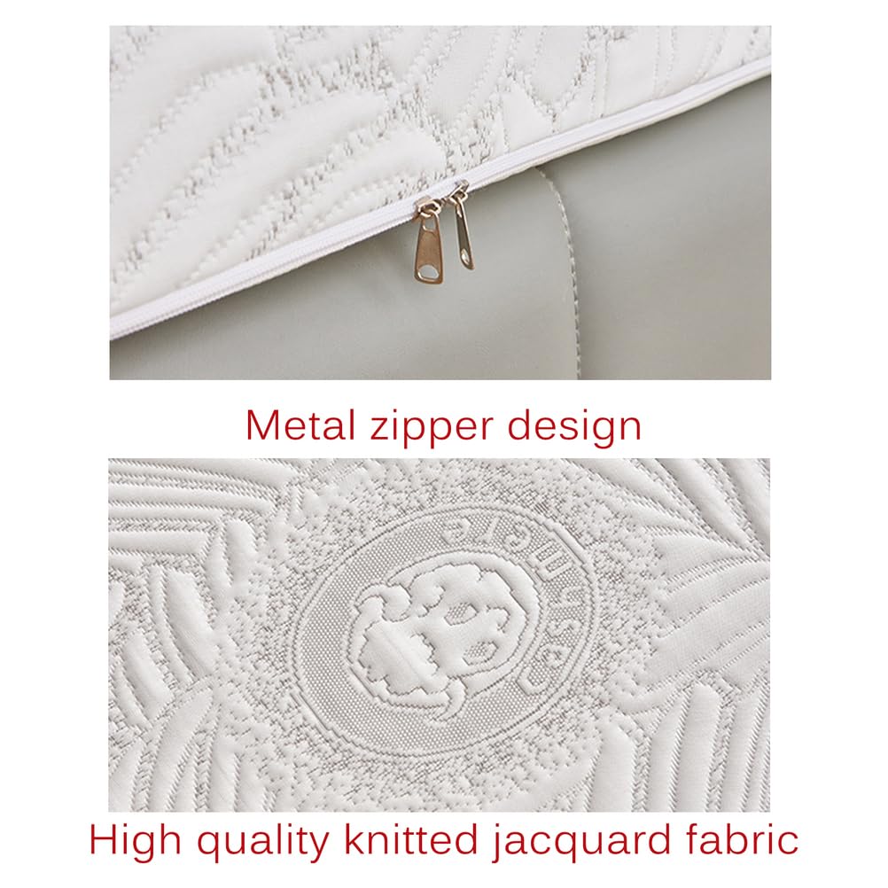 Whiteb/5cm,200x240cm, Memory Schaum Japanische Bodenmattratze Topper Dicke 5Cm / 8Cm / 10Cm Futon Matratze Pad Mit Abdeckung Jacquard-Stoff Stricken Schlafmatte Tatami-Pad