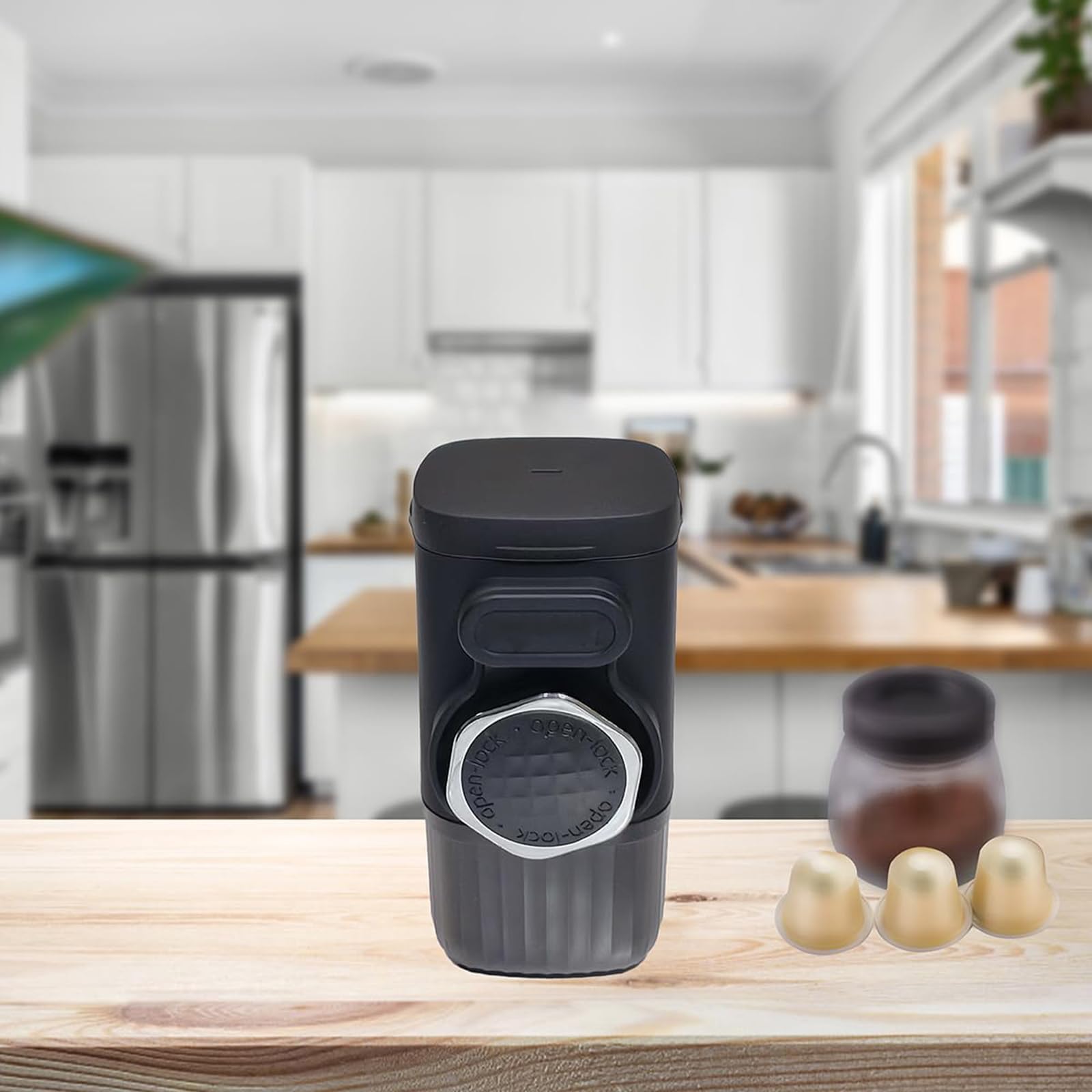 Bombas manuales de acero inoxidable para prensar café espressos para cápsulas de cerveza caseras al aire libre y prensa de café molido