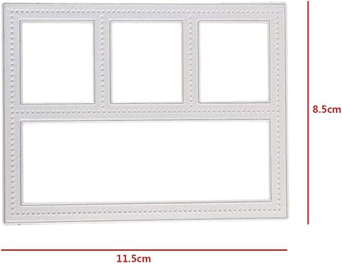 Miniatura 2 de Mvchifay Troqueles de corte de marco de ventana para hacer tarjetas, troquelados de metal, herramienta de álbumes de recortes, plantilla de