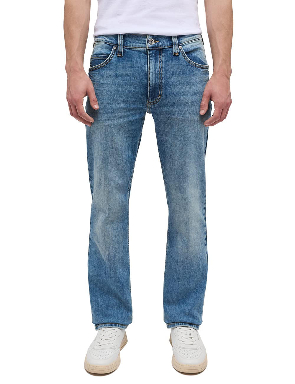 MUSTANG Men's Style Tramper Straight Jeans, Medium Blue 583, 50 W/34 L