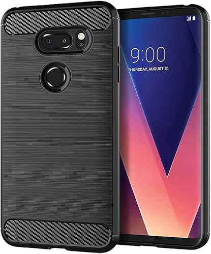 Asuwish Funda de teléfono para LG V35 ThinQ V30 Plus con protector de pantalla de vidrio templado y accesorios delgados de silicona TPU protectora disponible en Yaxa El Salvador