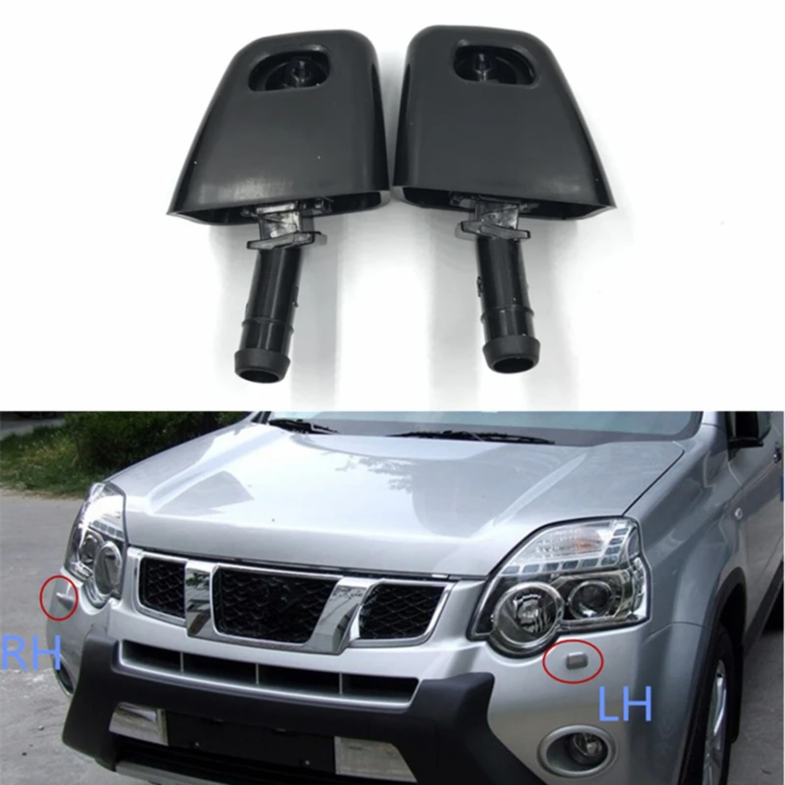 Amazon.co.jp: 車用ヘッドライト ウォッシャー ノズル に適合する ボルボ V70 2009-2015 31294175 車の ヘッドライトウォッシャースプレーノズルフロントライトウォッシャーノズルジェットアクセサリー : 車＆バイク ヘッドライト洗浄ノズル Compatible With For X3 F25 X4 F26 フロントヘッドライトウォッシャーノズル