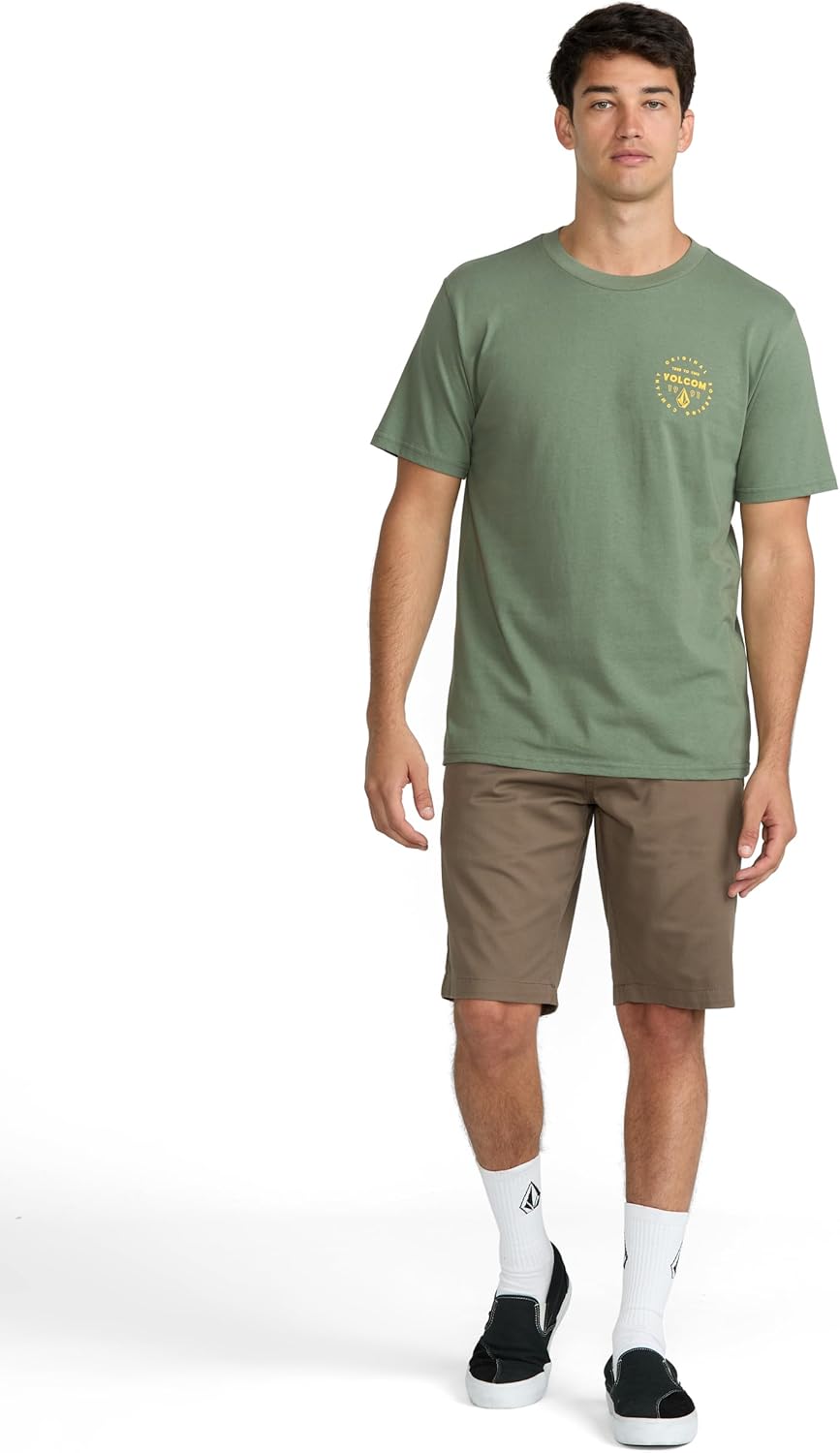 Volcom Men's Mortis Short Sleeve T-Shirt - Classic Fit Crewneck Tee, Soft Cotton, Lightweight & Breathable Casual Shirt - Image 4