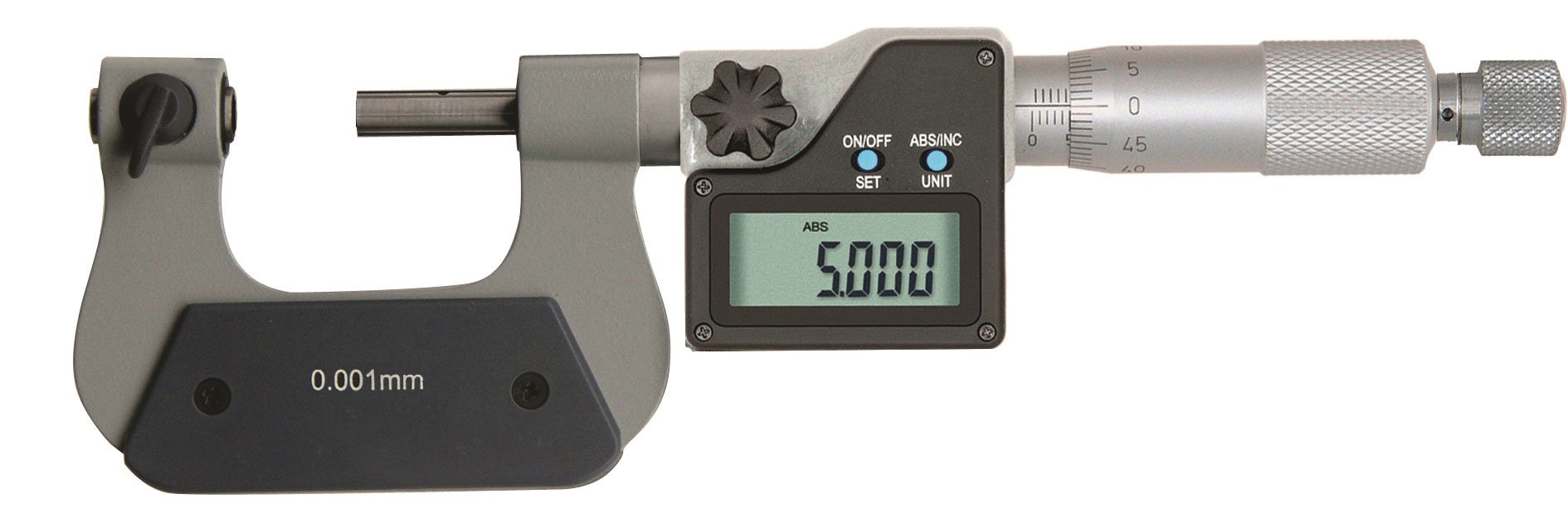 CNC QUALITÄT Universal Digital-Bügelmessschraube Messbereich 150-175 mm - inklusive 7 Paar auswechselbare Messeinsätze