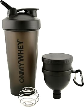 ONMYWHEY Shaker Bottle 20oz + Protein Powder Funnel 120ml