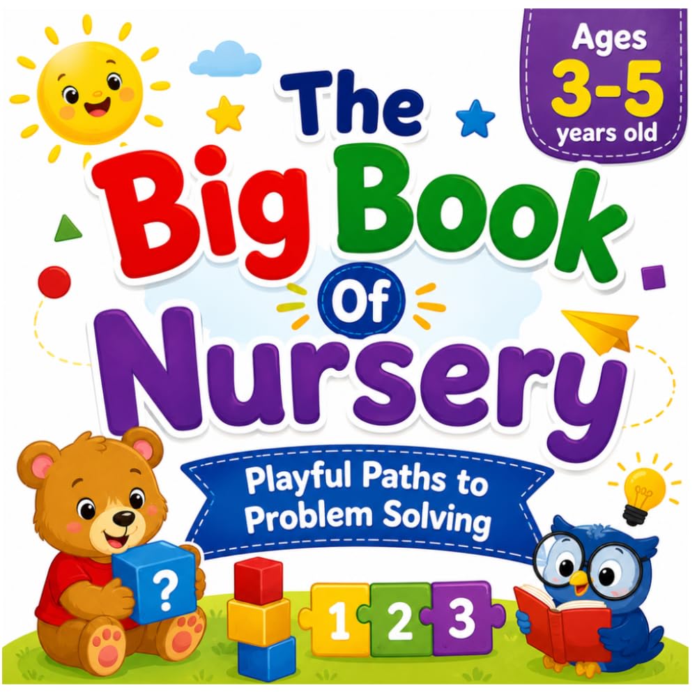 The Big Book of Nursery: Playful Paths to Problem Solving, Fun activities of analytical Problems children can solve, Simple math problems that ... Easy way to learn while having fun activity.