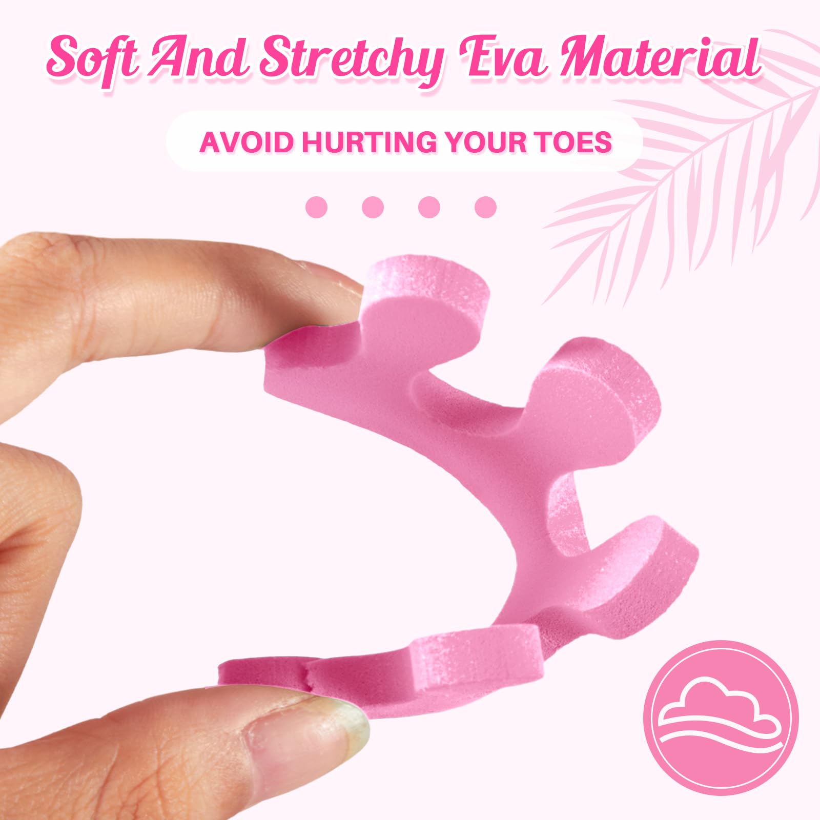 Mumufy 500 pezzi (250 paia) separatori per dita dei piedi, kit di strumenti per pedicure, distanziatori morbidi per pedicure, divaricatori per dita, per donne e uomini, unghie dei piedi, nail art