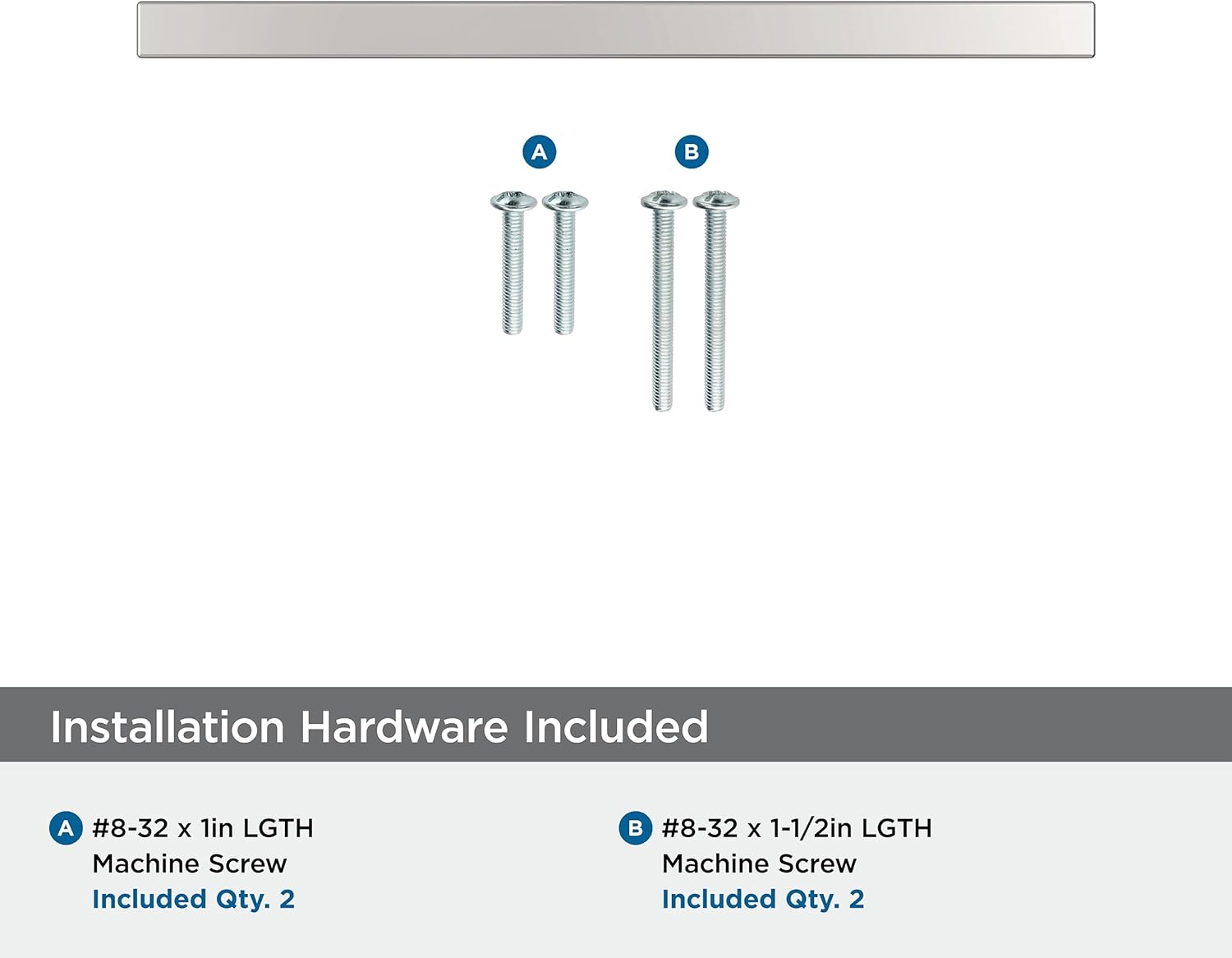 Amerock Cyprus 5-1/16 inch (128mm) Center-to-Center Polished Chrome Cabinet Pull - 25 Pack