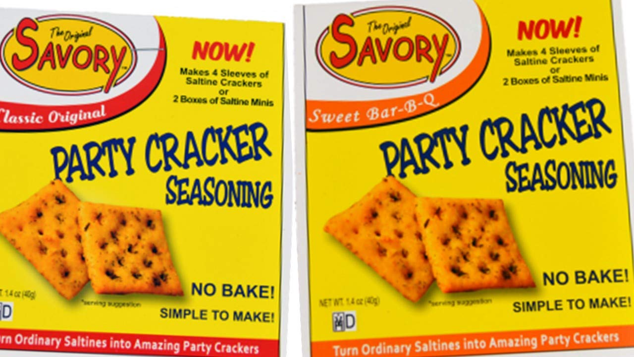 Savory Saltine Seasoning 2-Pack - 1 ORIGINAL, 1 BAR-B-Q plus 2 Large Double Sealed Zip Top Bags