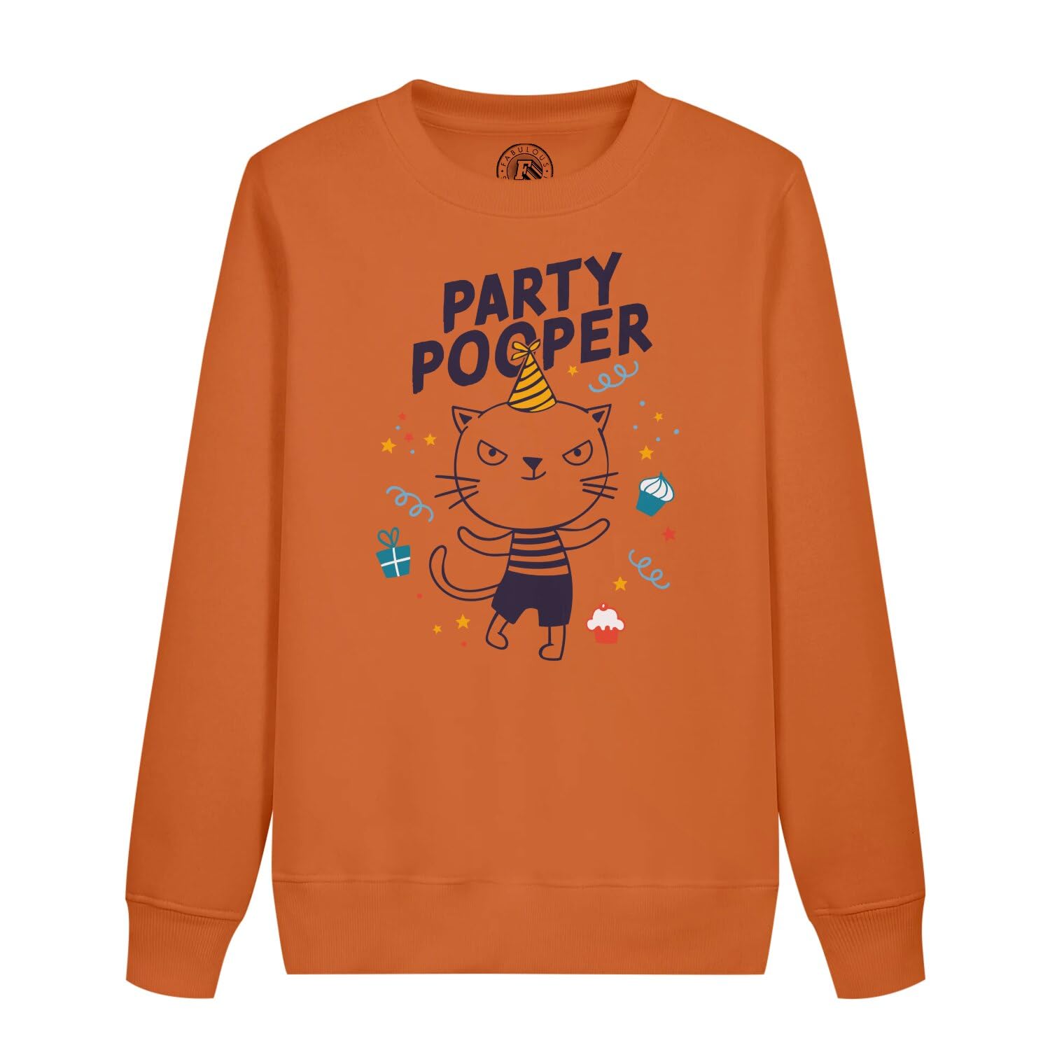 Sweatshirt enfant chat dessin humoristique pull résistant lavable en machine - 4