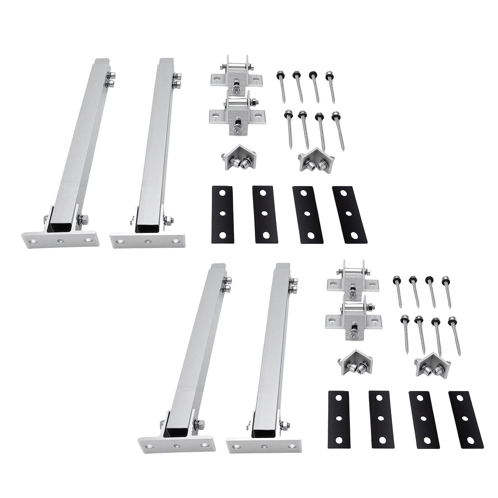 XUMIUZIY Solar Panel Mounting Bracket, Adjustable Angle 15-30° | Lega di alluminio resistente, facile installazione, adatta a pannelli di tutte le dimensioni