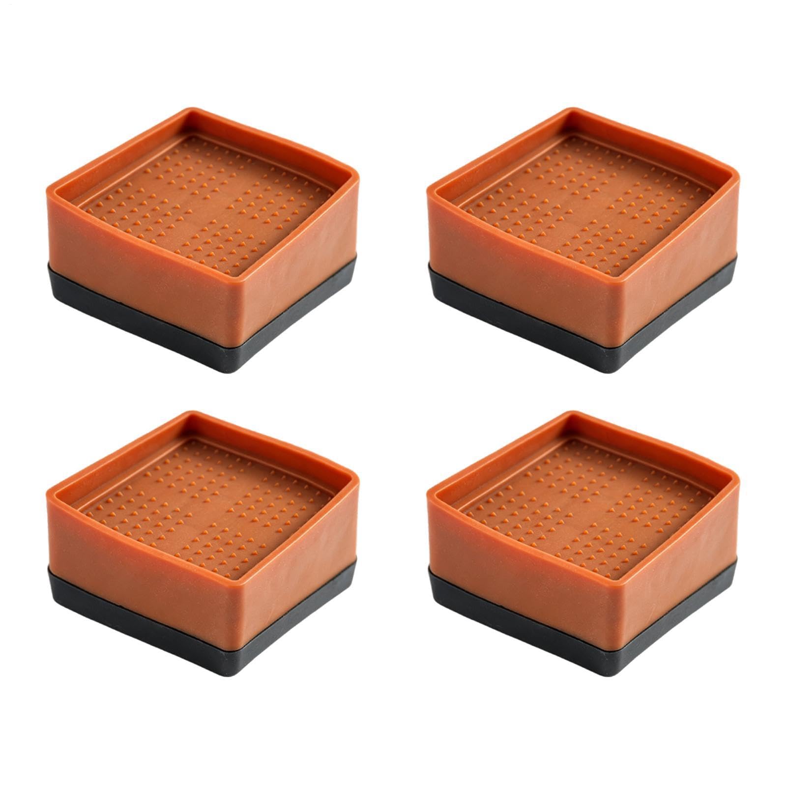 Elevadores de mesa para patas de camas y escritorios, 4 soportes cuadrados para muebles de hogar