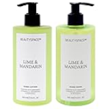 Beauty Space Kit by BeautySpace for Unisex - 2 Pc Kit 11.8oz Hand Wash - Lime and Mandarin, 11.8oz Hand Lotion - Lime and Mandarine