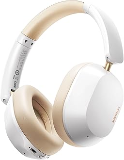 – HiTune Max5C Headphones Wireless, 75H Playtime, Adaptive Noise Cancelling, Hi-Res Sound Bluetooth 5.4 Over-ear Headsets, Custom EQ & Multiple Connection via App, On-ear Earphones