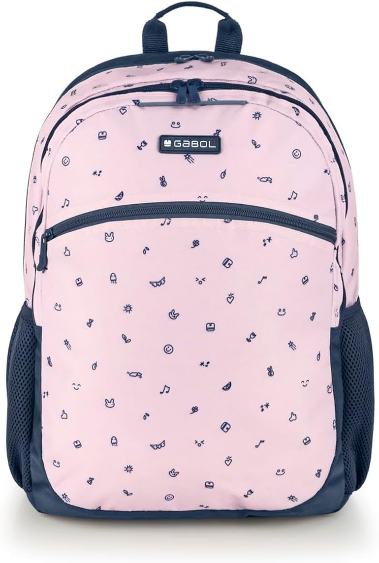 Sac à dos ICON Gabol rose grand format imperméable et adaptable chariot