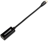 Vista 2 de Cable Matters Adaptador Mini DisplayPort a HDMI (Mini DP a HDMI) en negro - Compatible con Thunderbolt y Thunderbolt 2