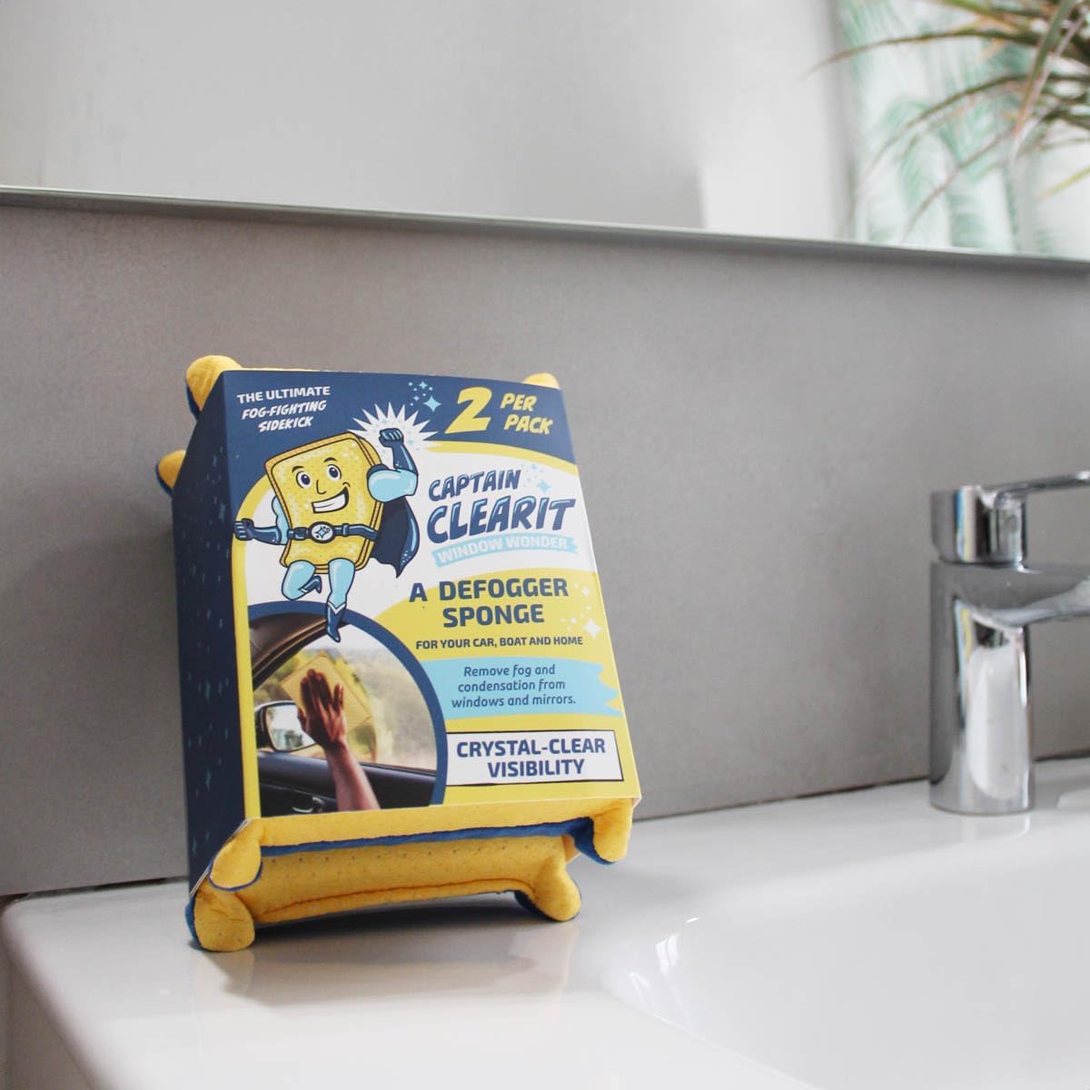 Sponge - Window Cleaner Tool for Car Windshield, Mirrors, Glass - Non-Scratch, Super Absorbent Window Cleaning Sponges - Car Cleaning Supplies 2-Pack - 6 X 4.5 X 2 in - Image 8