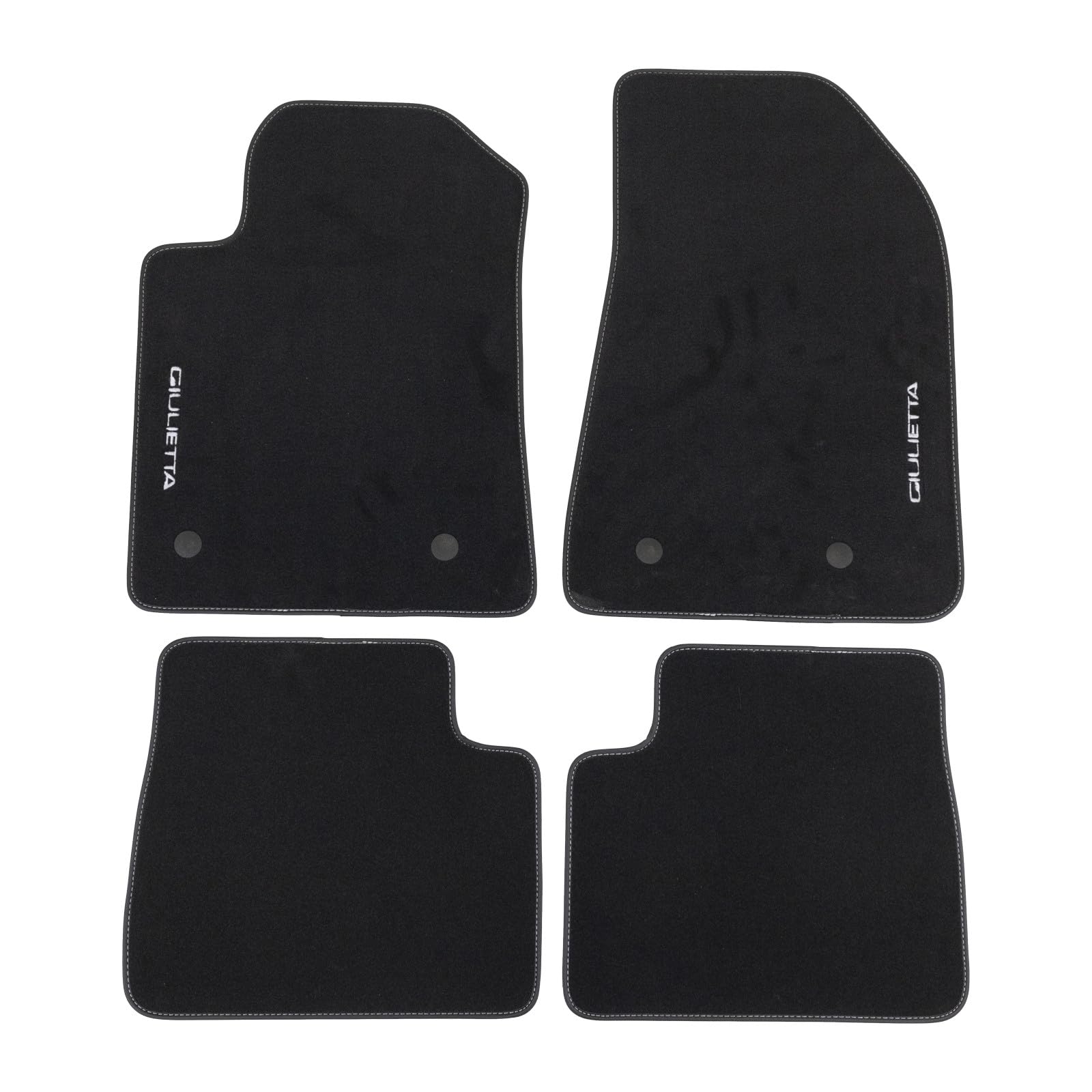 Set 4 Tapis De Sol Alfa Roméo Mito Depuis 2016 Edition Logo Velours Sport Brodé