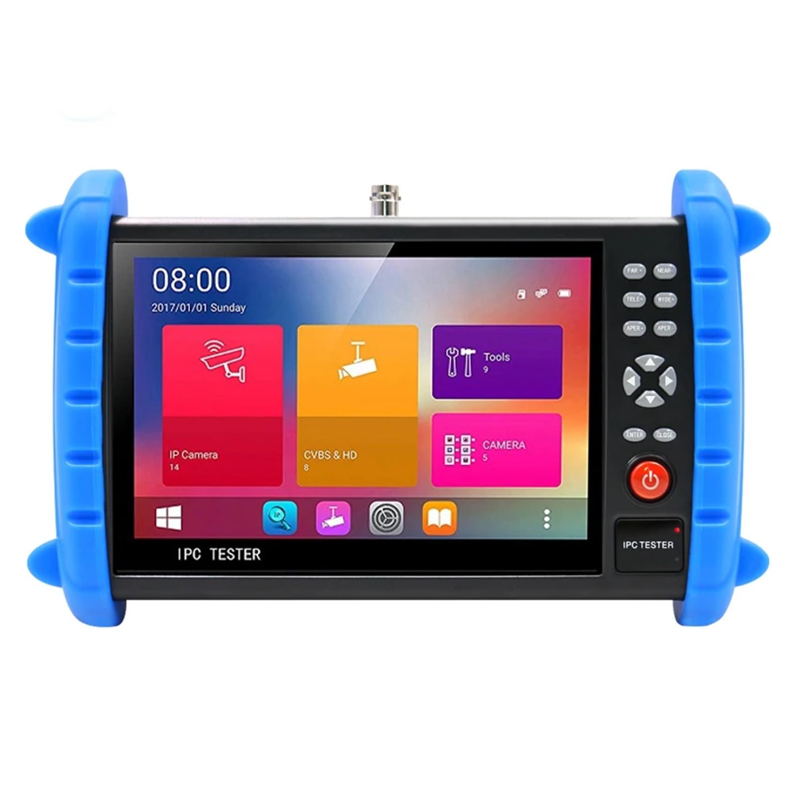 IPC-X IP Tester CCTV 7 "4K 1080P 8GB AHD Monitor 8MP TVI CVI AHD PTZ Poe Telecamera Video Tester H.265 con Cavo tracciante | IPC-XN