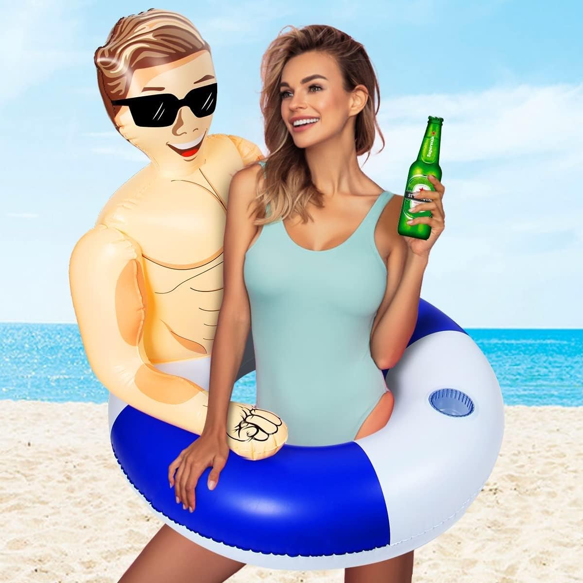Pool Inflatables, Giocattoli gonfiabili per piscine, Salvagente per bambini, Zattera gonfiabile per adulti, Festa in spiaggia e salvagente per adulti e bagnino