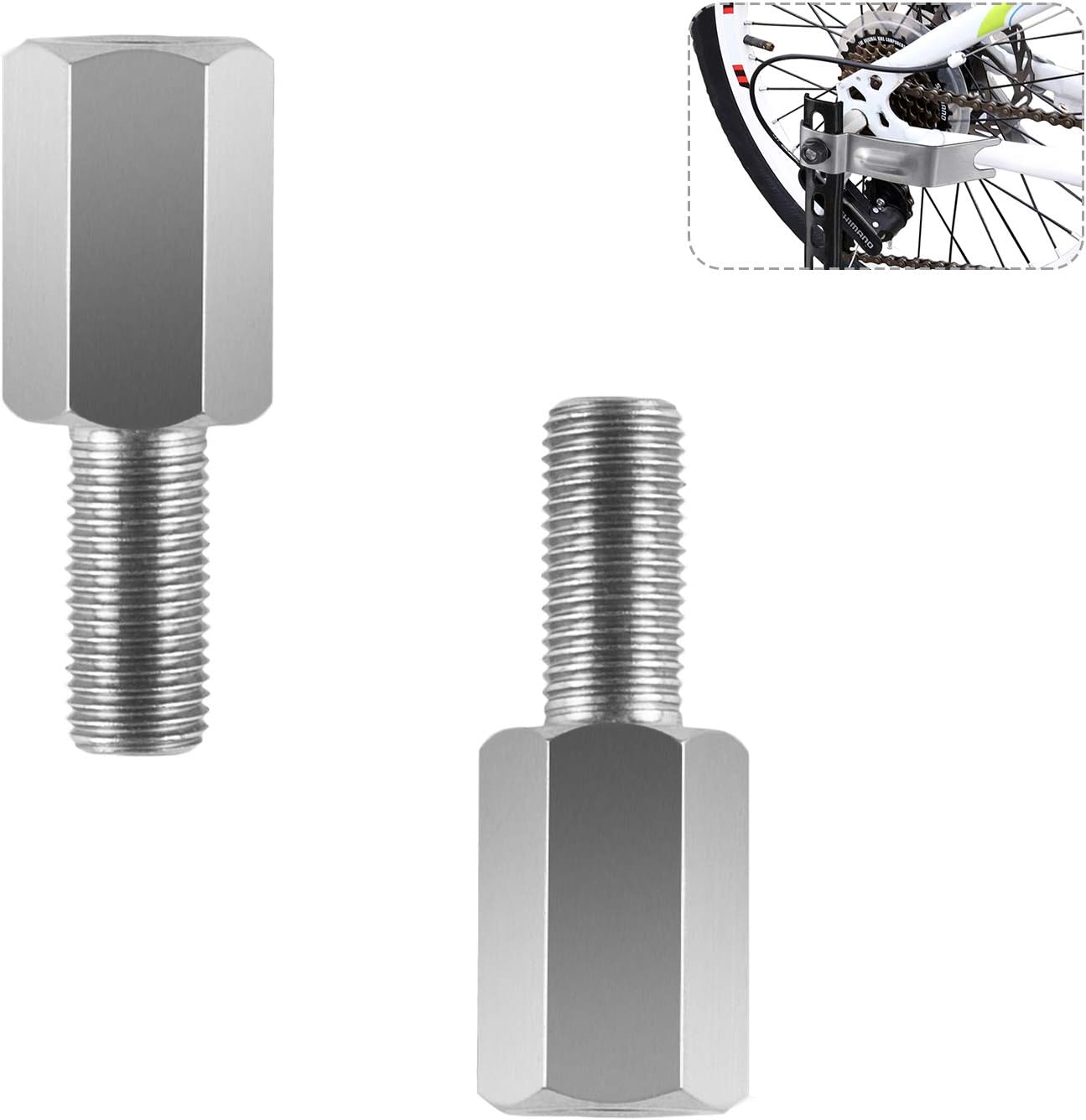 Axle Extenders for Training Wheels - These Bike Axle Extension Bolts are Suitable for The Extension of The Rear Axle of Bicycly