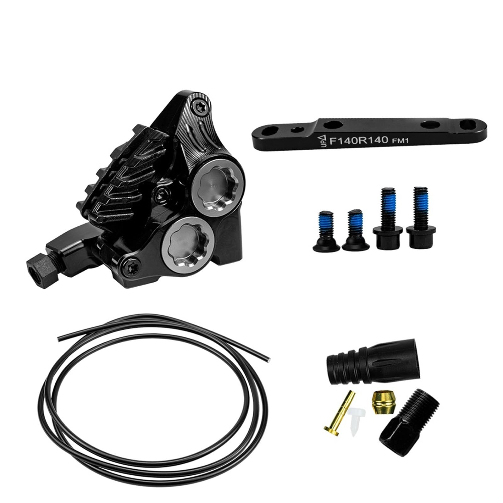 Rowerów Bęben Hamulcowy XG4 Zacisk hamulca hydraulicznego do roweru szosowego Płaskie czterotłoczkowe klocki hamulcowe CNC Lekkie