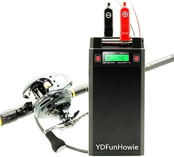 Electric Reel Battery. 14.8V 20Ah Large Capacity. Built-in chip. High Safety Performance. It is Your Best Companion to Start Fishing. Compatible with Daiwa&Shimano Electric reels. Black