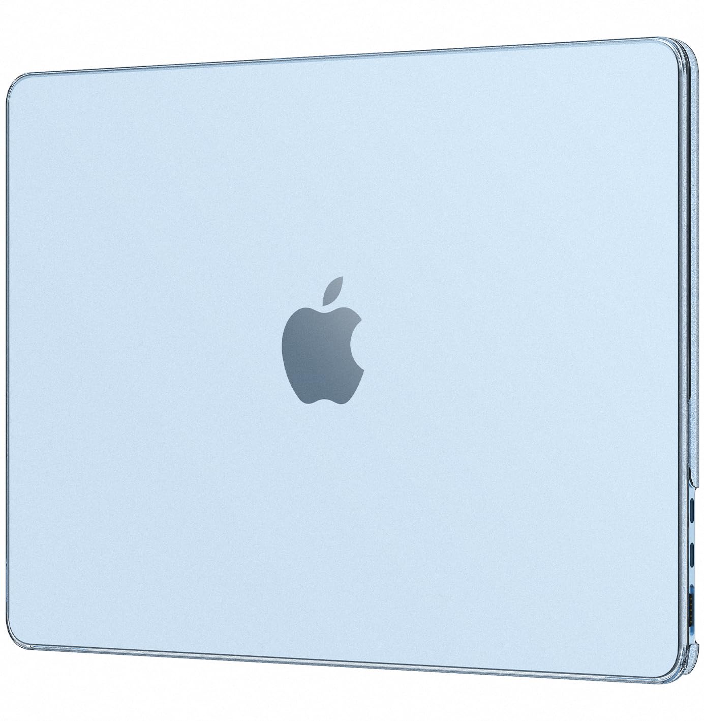 EooCoo Case for MacBook Air 15 inch M5 M4 M3 M2 2026-2023, Sky Blue Clear