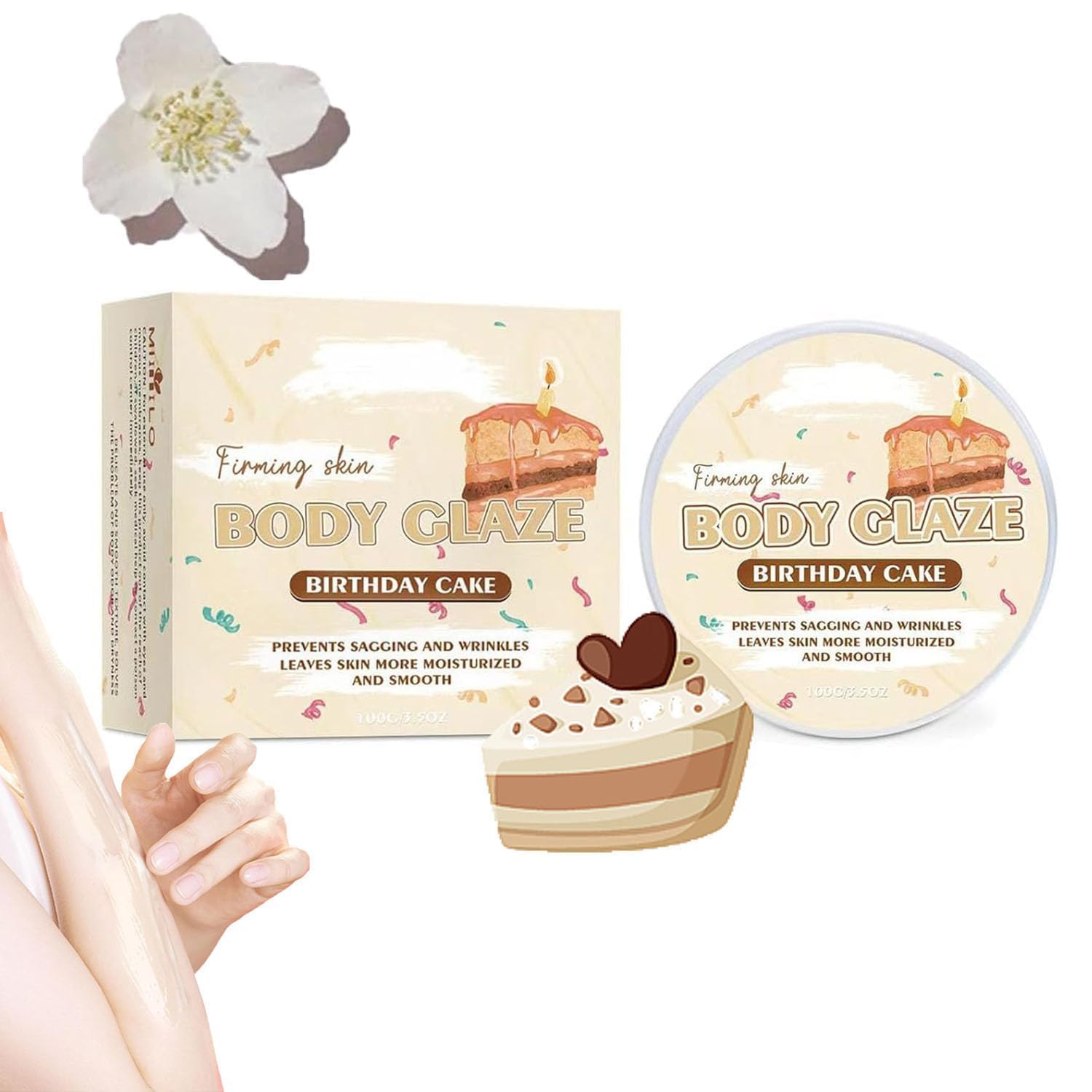 Gerrit Women's Cake Body Glaze Body Butter Donuts Whipped Body Butter Body Glaze Moisturizer For Dry Skin