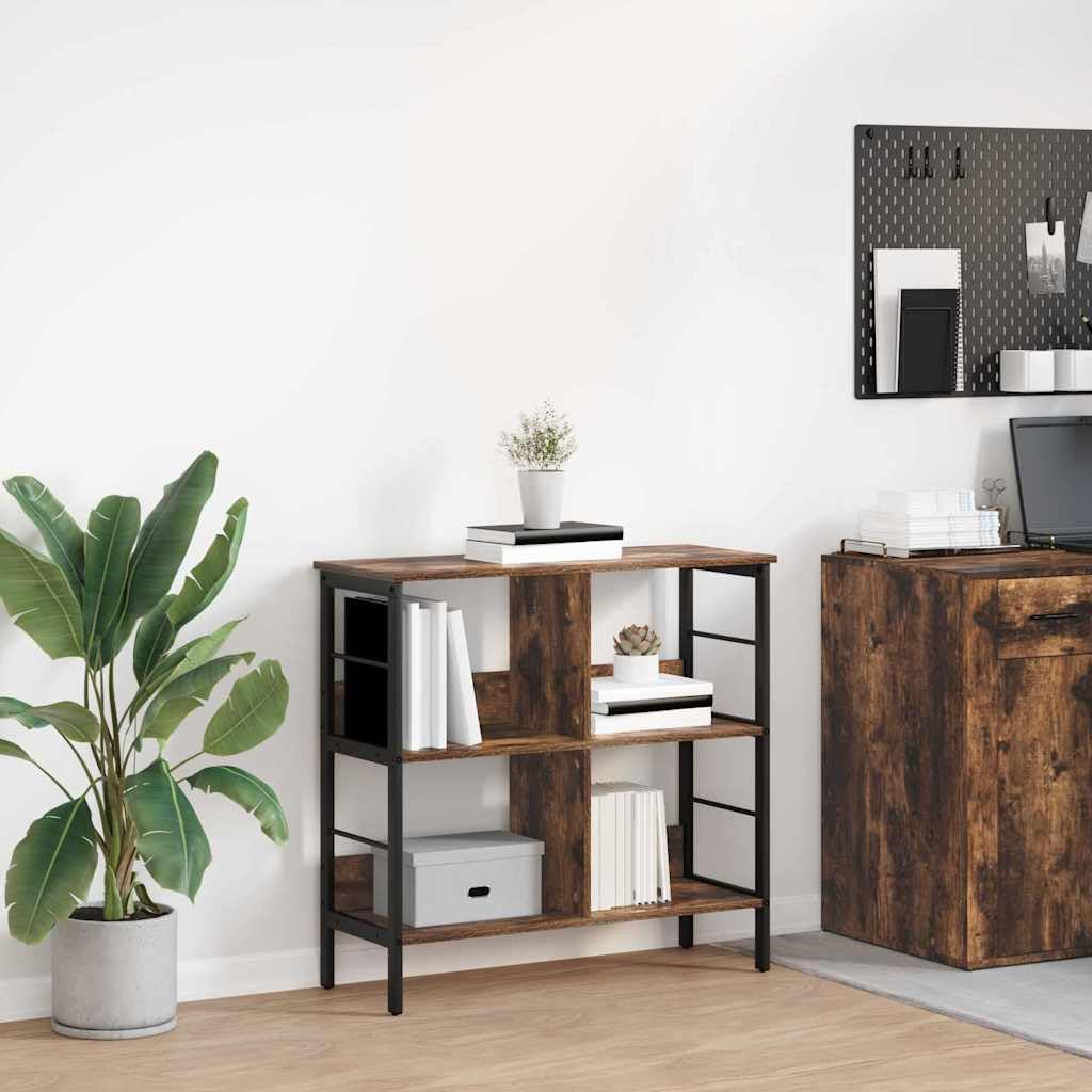 Generisch Bücherregal Geräucherte Eiche 82 x 32 x 79 cm Holzwerkstoff,Möbel,Regalsysteme,Bücherregale Bücherschränke-883996