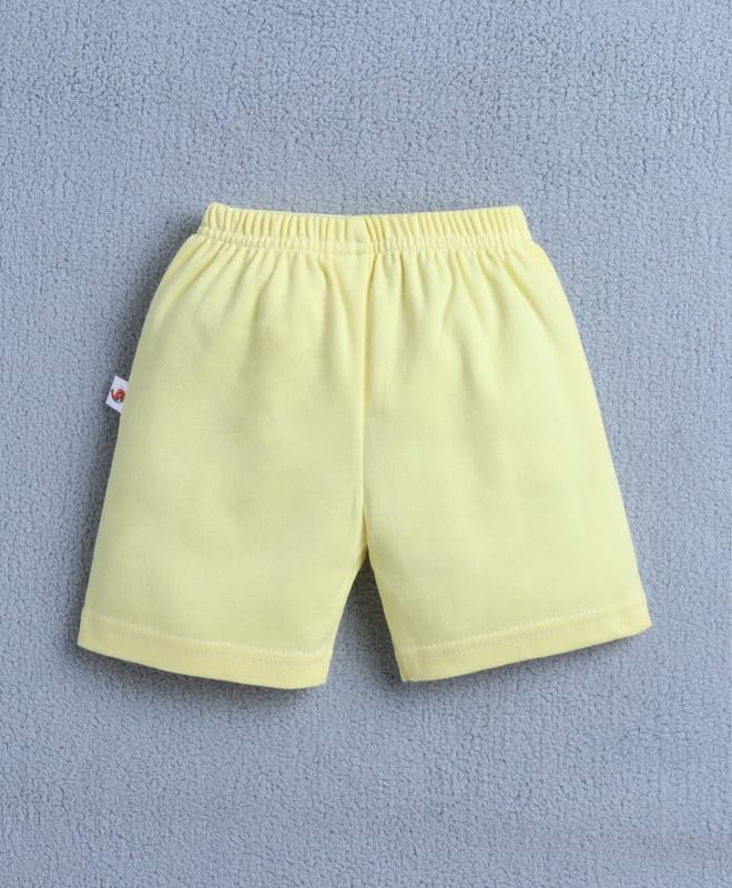 Image of BUMZEE Baby Boys Cotton Pack of 4 Above Knee Length Shorts