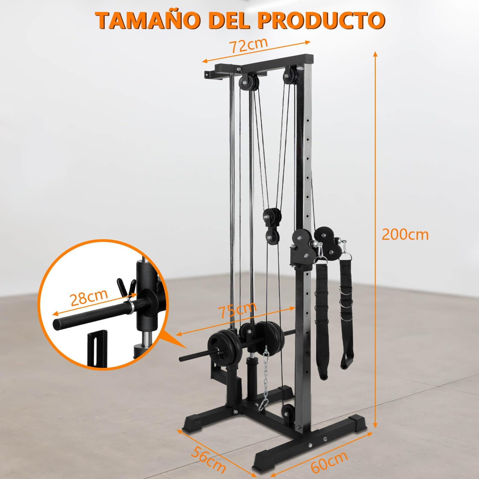 ALLinLIFE Máquina de Musculación Multiestación Musculación,Maquina Multifuncion Musculacion Jaula Musculacion,Maquina Gimnasio para Fitness Gimnasio en Casa,Ejercitar Parte Superior Cuerpo