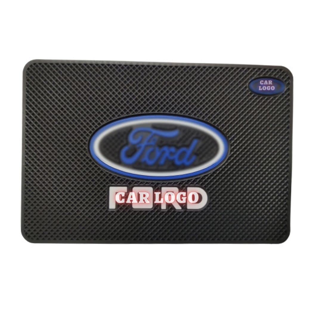 BKN® New Mini Dotted Car Non Slip Mat, Anti-Slip Gel Rubber Pad Premium Universal for All Cars Dashboard & Hold Cell Phones, Sunglasses, Keys and More (FO_RD)