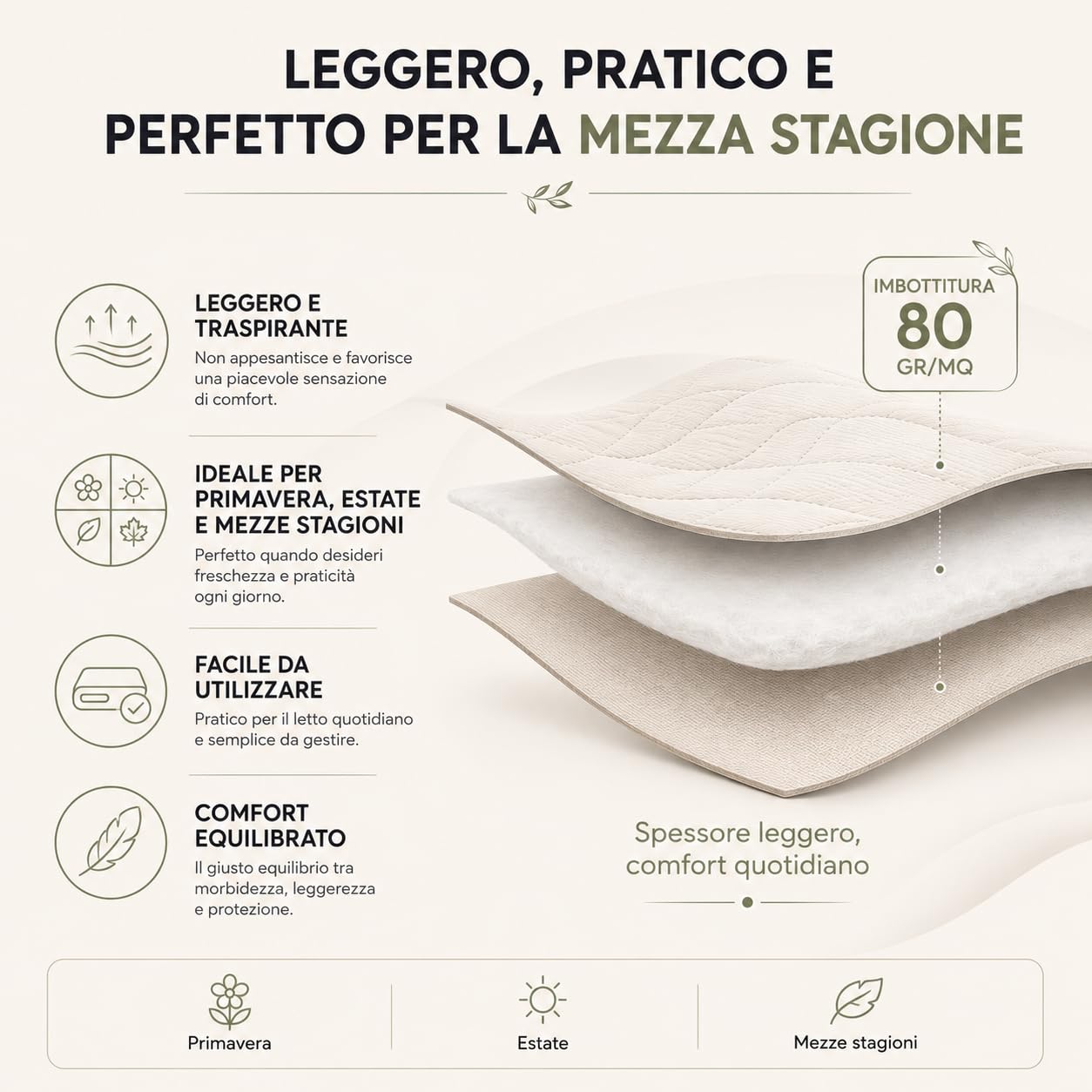 Trapuntino Primaverile Estivo Tinta Unita Double Face, Copriletto Trapuntato Leggero, Coperta Leggera in Morbida Microfibra, Bi-Colore, Imbotittura 80gr/mq, Made in Italy (Arancione, Matrimoniale)