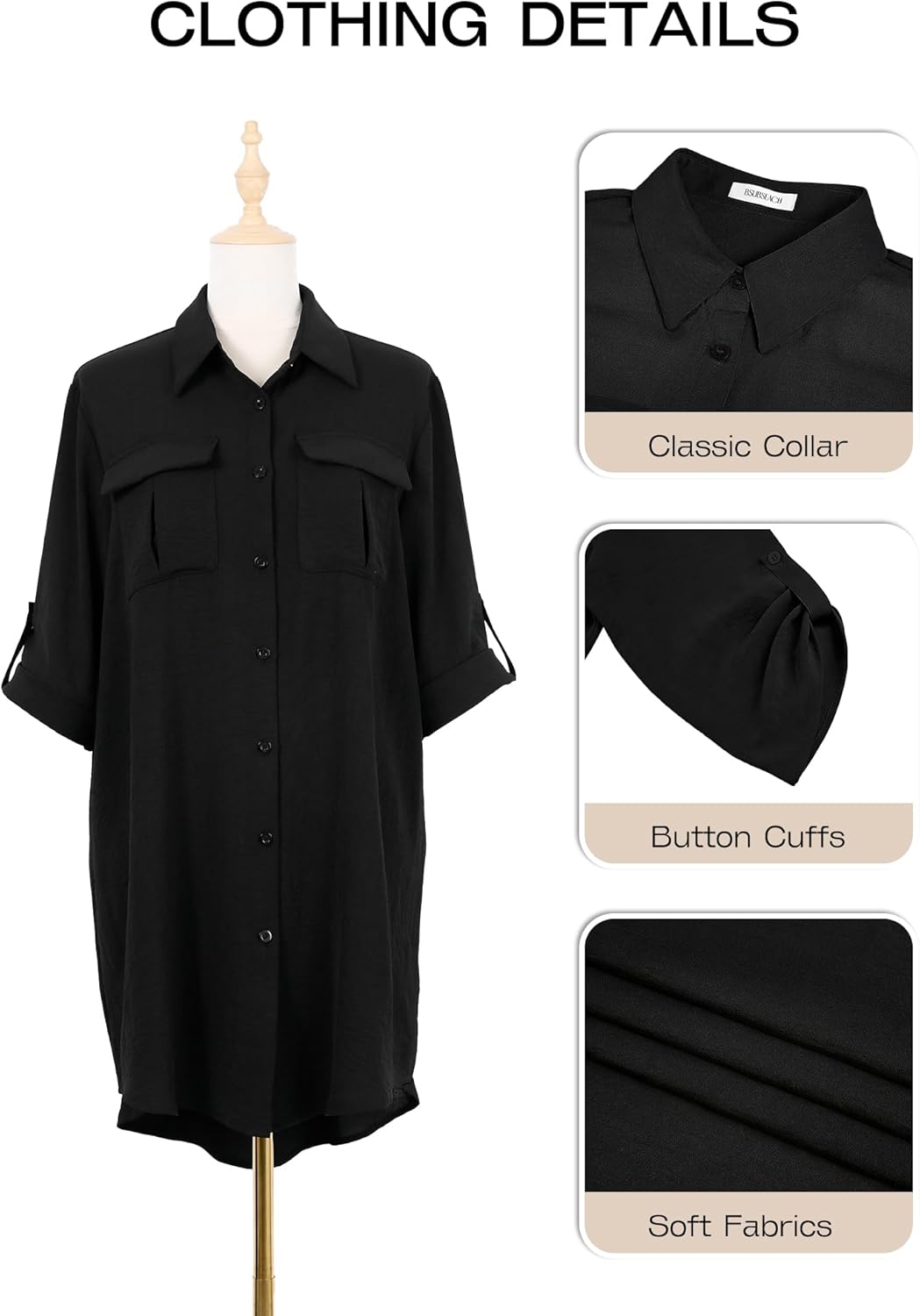 Bsubseach Swimsuit Coverup for Women Bathing Suit Cover Ups Button Down Beach Shirt Dress Summer Vacation Outfits