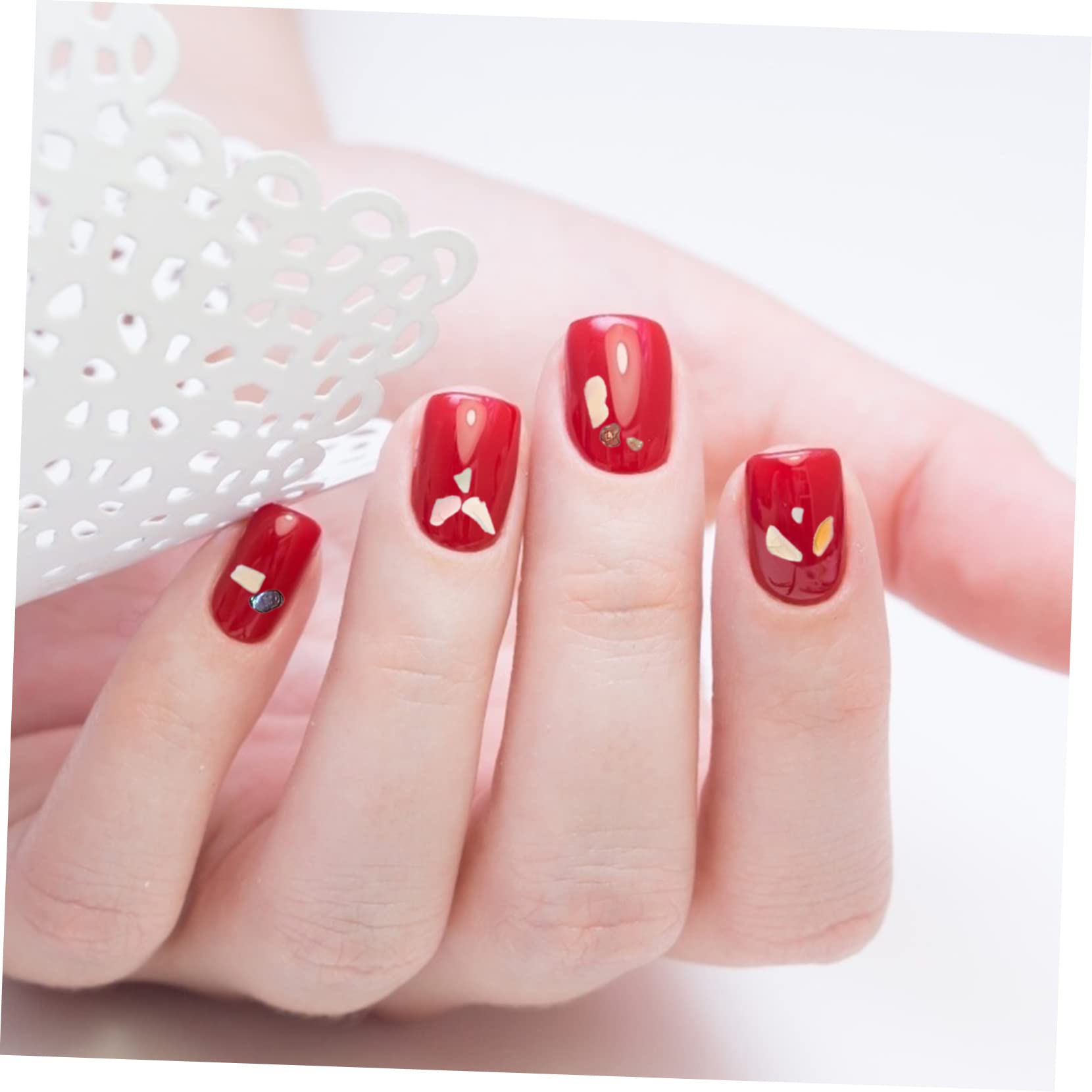 FRCOLOR 15pezzi Decorazioni Per Unghie Sequins Shell Per Nail Art Per Manicure Per Unghie e Artificiali