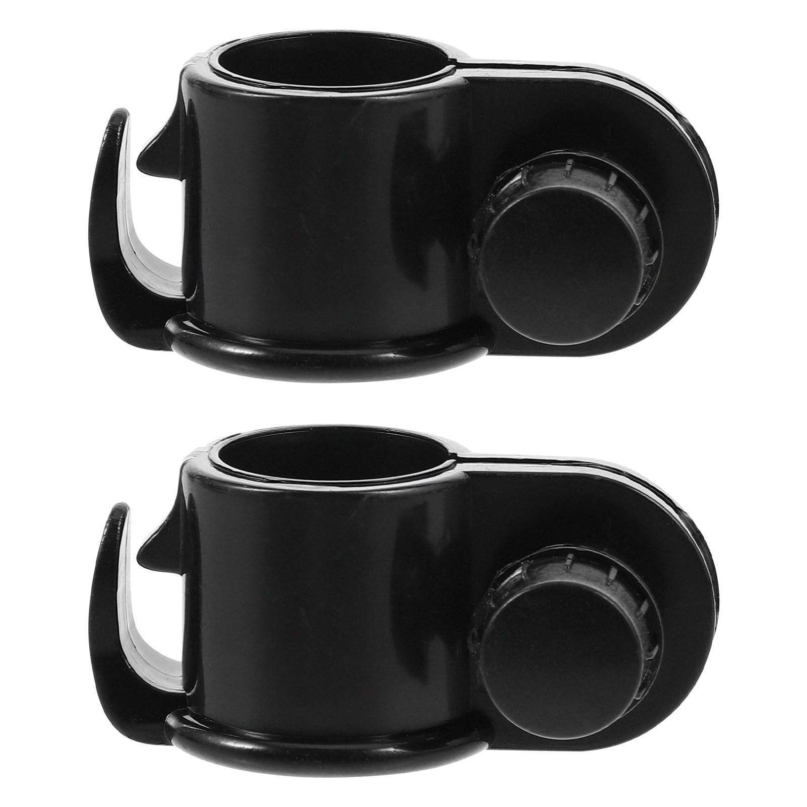 Tofficu 2PCS Flagpole Ring, Flag Pole Clip Hooks, Outdoor Flagpole Clamp for Beach Flags and Banners Easy Install Fix Hook Plastic Clamp for Garden and Outdoor Use