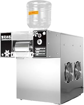 Snowflake Ice Machine Commercial, Stainless Steel Ice Shaver Machine Electric Snow Cone Maker, Speed Adjustable, Ice Cream Equipment Dessert Shop Equipment,60kg