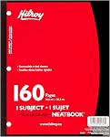 Hilroy Neatbook 1-Subject Notebook, Wireless, 8” x 10.5”, 160 Pages/80 Sheets, Assorted Colours, 1 Notebook, Colour May Vary (05627)