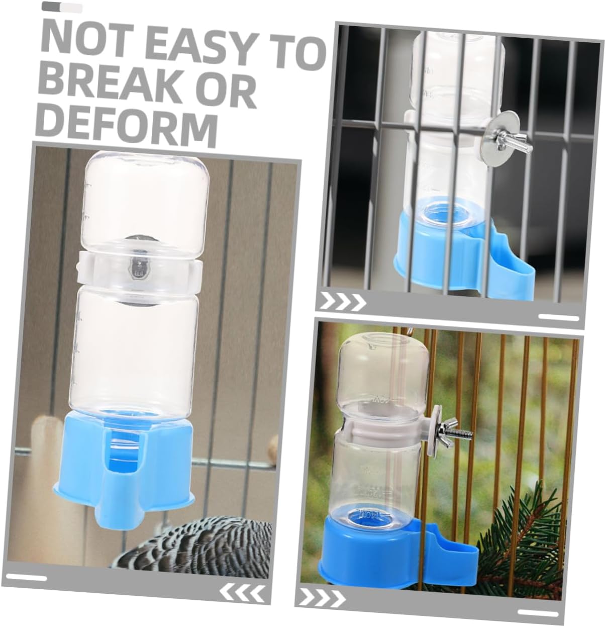 BESPORTBLE 10pcs Automatic Bird Water Feeder Parakeet Drinker and Pet Water Dispenser Convenient Bird Watering for Easy Use Design for Parrots and