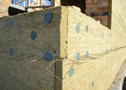 Dämmstoffteller 60mm zur Fixierung und Unterstützung aller Arten von weichen bis mittleren Dämmplatten und Platten, Lastverteilung (100 Stück)