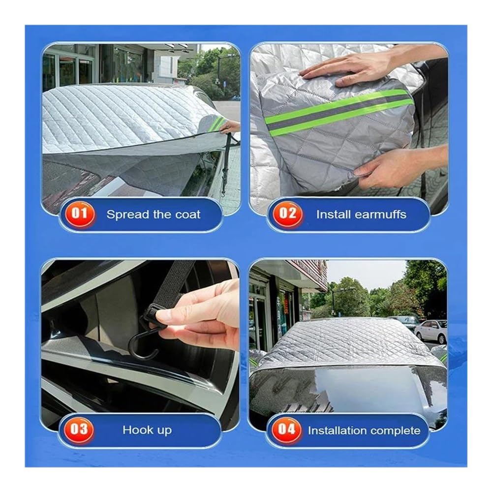 Copri Vetro Auto Ghiaccio Auto Copertura Addensare Auto Parabrezza Neve Coperture Universale Quattro Stagioni Neve Coperture Anti Ghiaccio Telo Macchina Antigelo
