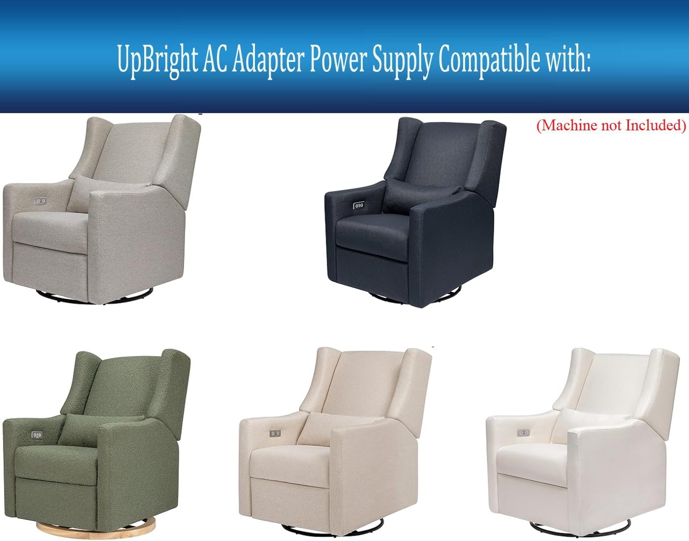 UpBright 29V AC/DC Adapter Compatible with Babyletto 11288 M11288 M11288PGEW Kiwi Electronic Recliner Swivel Glider HK-DTP Goodhealth Motor Rocking Chair Linear Actuator YH-K290018-C 1.8A Power Supply
