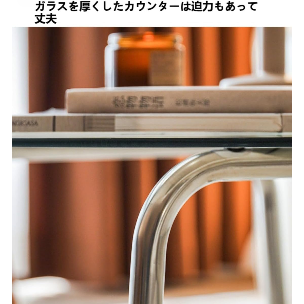 Amazon.co.jp: RoBeKaU ガラスコーヒーテーブル、北欧透明コーヒー