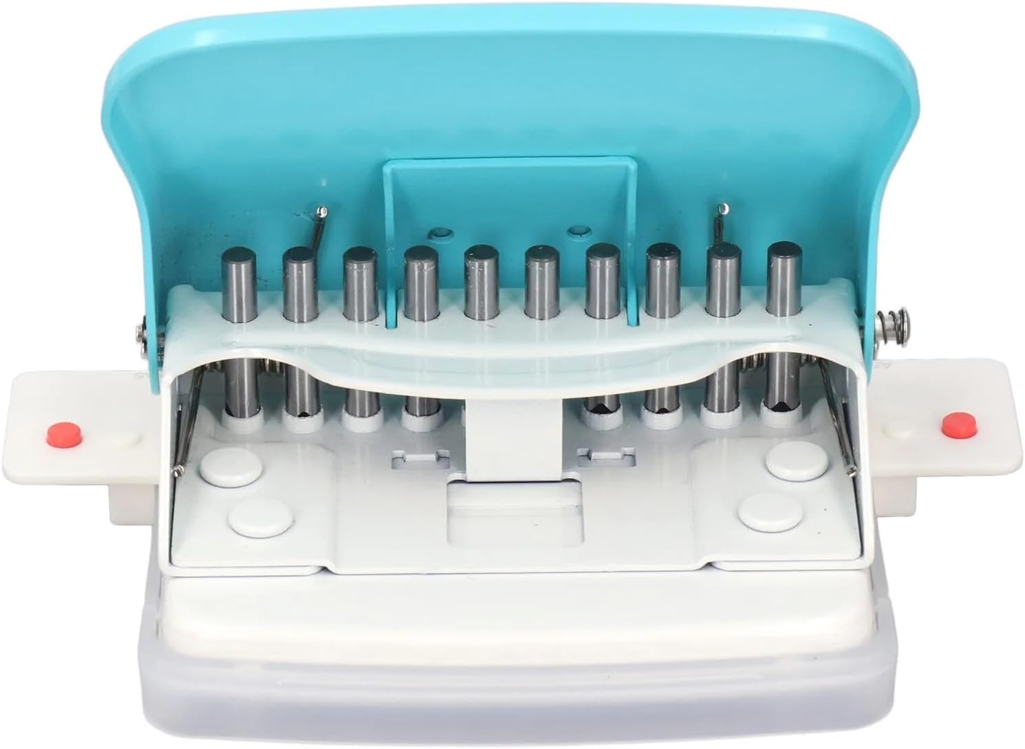 Binding Machine, Paper Binding Machine Handheld Portable Spiral Binder A4 A5 A6 A7 Coil Book Round Hole Puncher School Home Light Blue