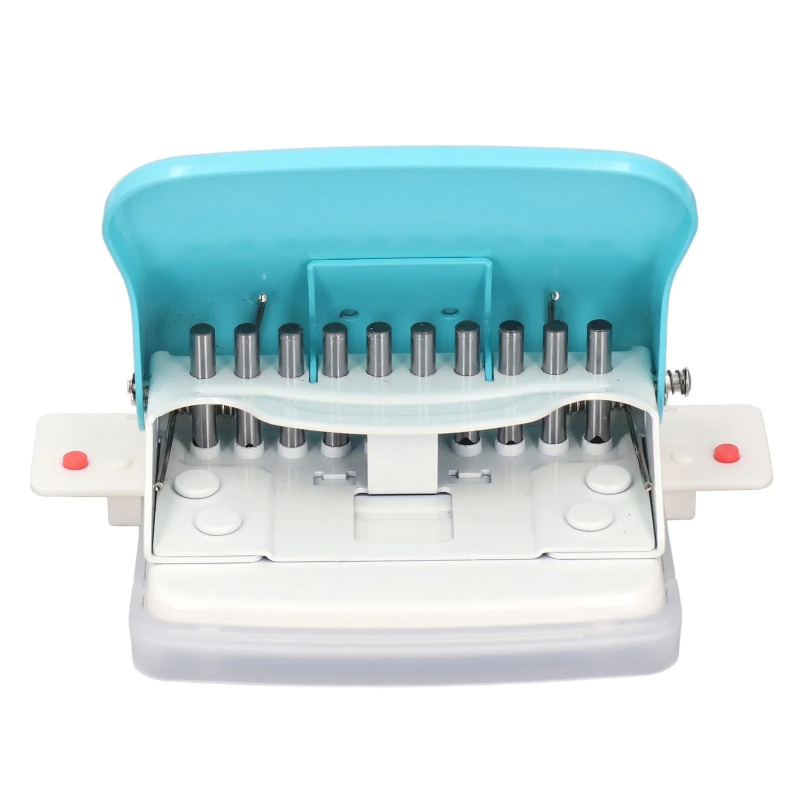 Binding Machine, Paper Binding Machine Handheld Portable Spiral Binder A4 A5 A6 A7 Coil Book Round Hole Puncher School Home Light Blue