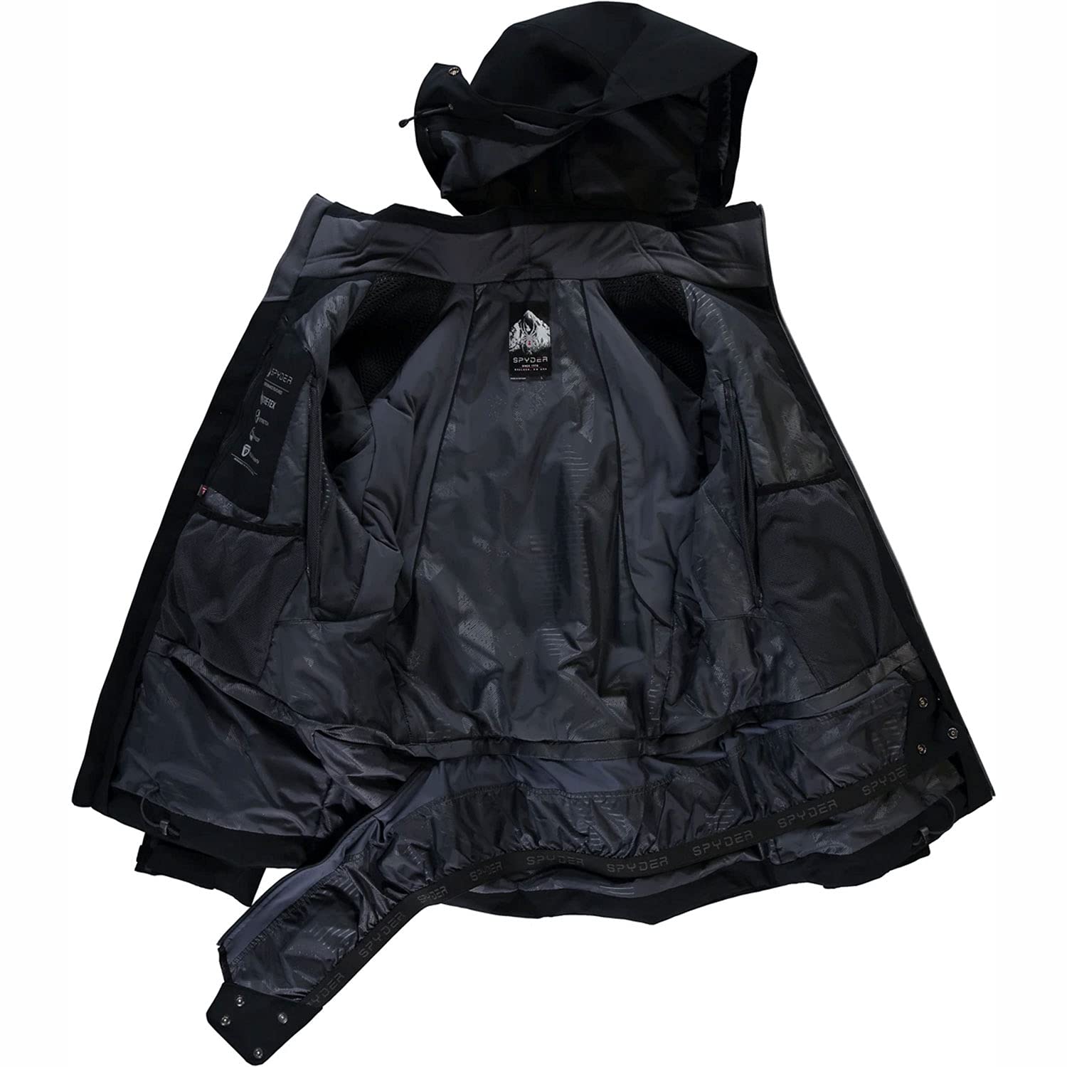 Amazon.com: Spyder Leader GTX Jacket Ebony SM : Clothing, Shoes