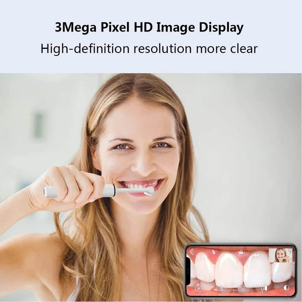 Cámara Intraoral Dental, WiFi Inteligente Cámara Dental, Herramienta De Video Dental Para PC IOS Android, Cámara Intraoral De Alta Definición 8 Luces LED Para Dentista Dental