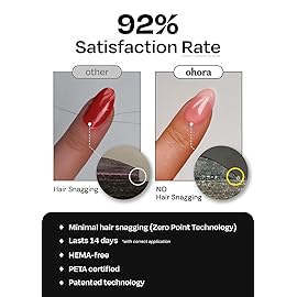 ohora Semi-Cured Gel Nail Strips Value Set (N Cream Cloud Starter Kit) Includes Full Size Lamp and Mini Remover, Salon-Quality, Long Lasting, Easy to Apply & Remove