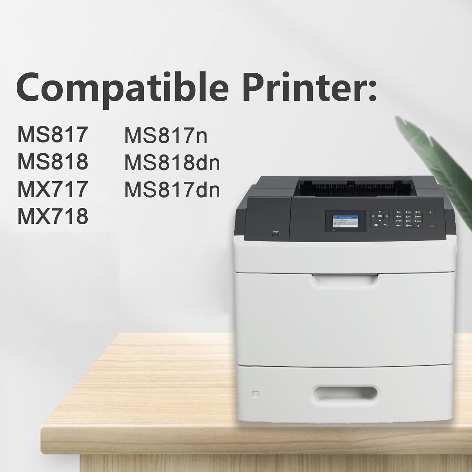 EVEINK High Yield MS817 Toner 53B1H00 Black Toner Cartridge Compatible with Lexmark MS817 MS818 MX717 MX718 MS818dn MS817 MS817n MS817dn Printer